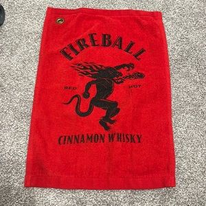 Fireball golf towel
